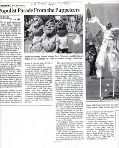 1990 LA Times review of Circus.Parade, Metropolitan Indian Report At LA Festival